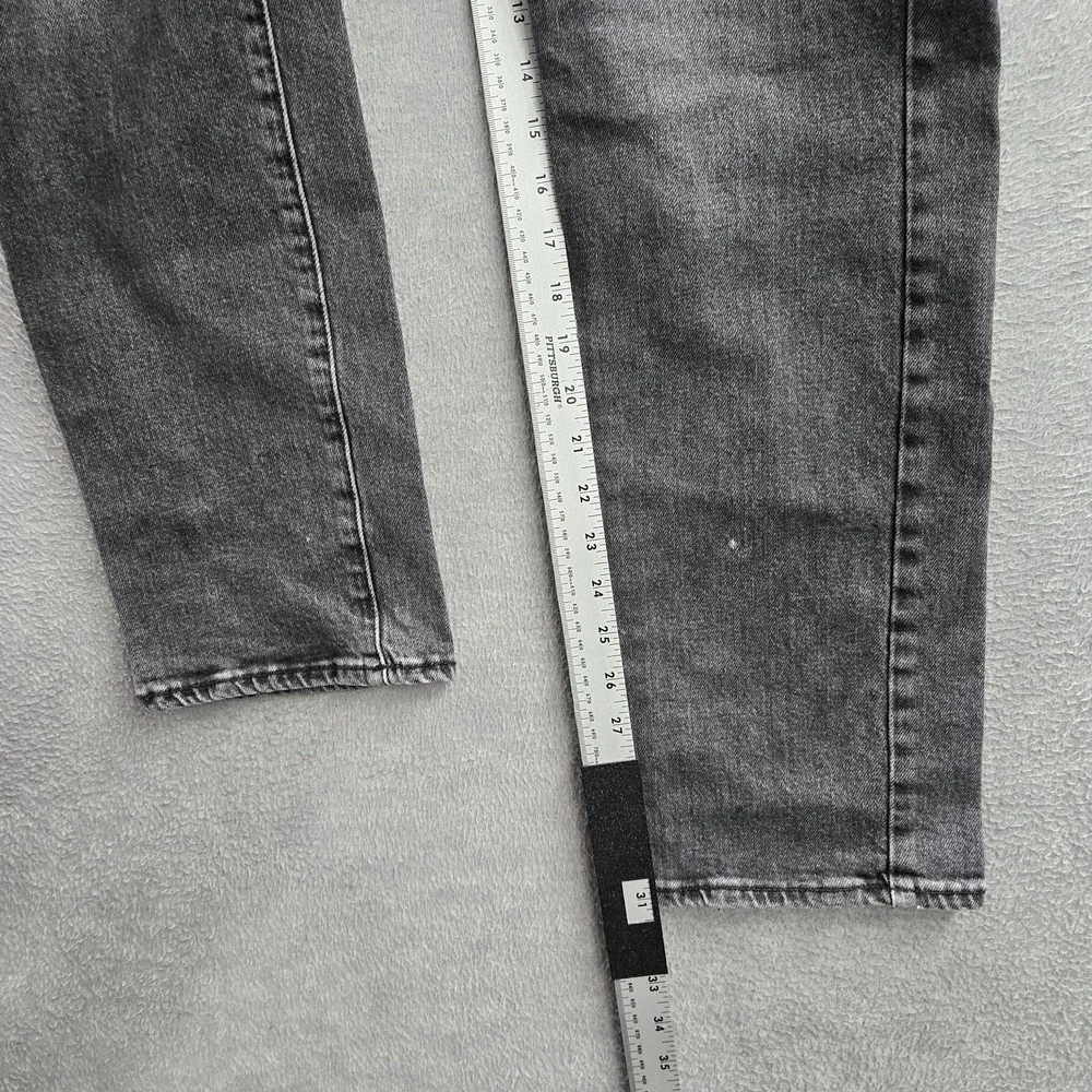 Lucky Brand Men Jeans 32X32 Gray Denim 121 Slim Straight Zipper 32